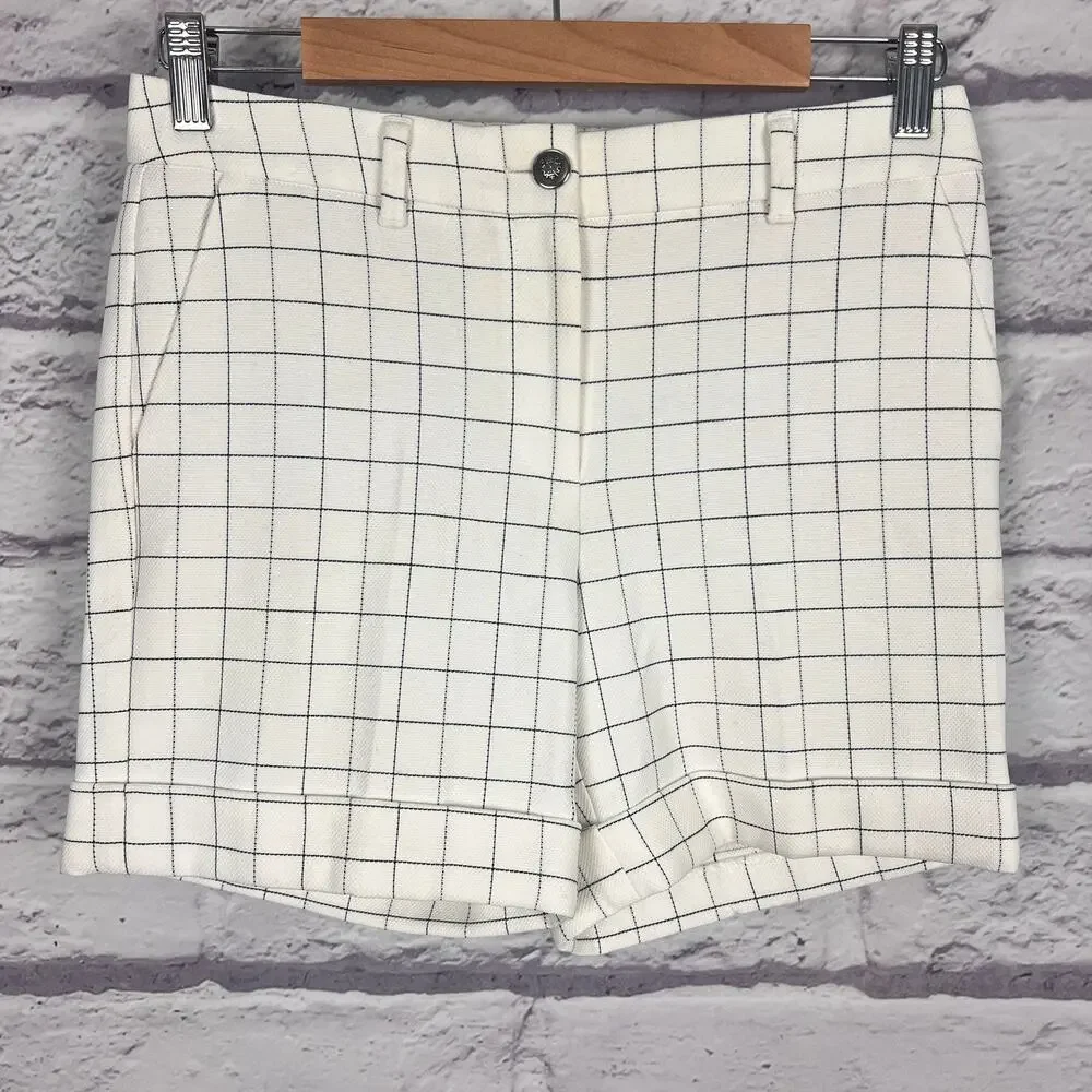 White House Black Market Womens 0‎ Old Money Preppy Light Academia Cuffed Short